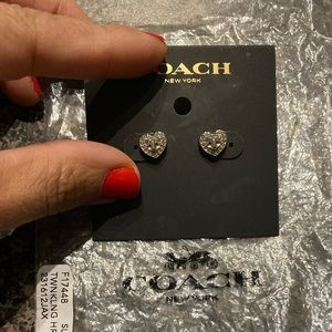 SOLD!!! Coach silver earrings